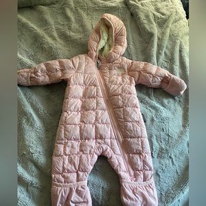 The north face Size 3m-6m baby puffer onesie